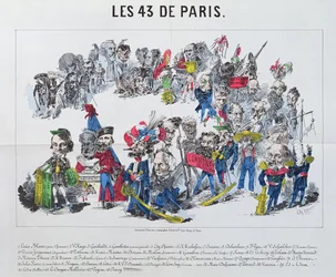 I quarantatré rappresentanti eletti della Francia, caricatura dell